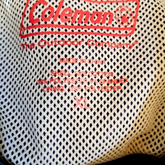 Coleman Men's Short Sleeve Adventure Stretch Button Down Vented Shirt Sz XL - Picture 6 of 8